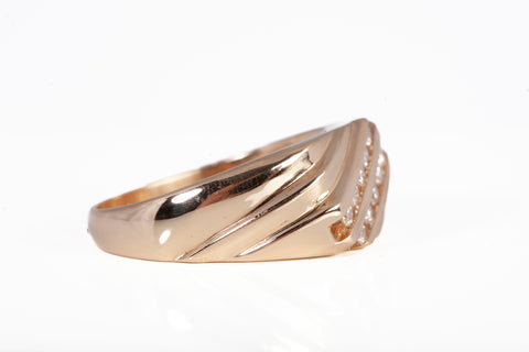 Men's 14k Yellow Gold Diamond Ring .40CTW