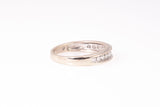 Unisex 14k White Gold Channel-Set Round Cut Diamond Wedding Band