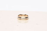 Unisex 14k Two-Tone Wedding Band Size 7