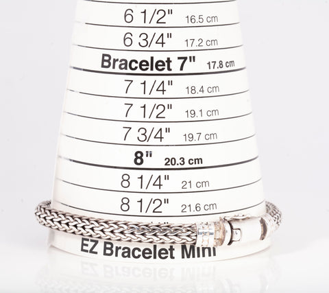 Men's Sterling Silver .925 Wheat Bracelet Size 8 3/4"