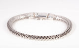 Men's Sterling Silver .925 Wheat Bracelet Size 8 3/4"