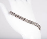 Men's Sterling Silver .925 Wheat Bracelet Size 8 3/4"