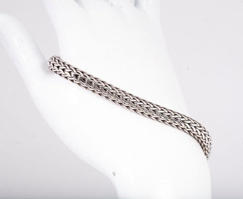 Men's Sterling Silver .925 Wheat Bracelet Size 8 3/4"