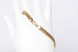 Ladies 14k Yellow Gold Mesh Style Link Bracelet Size 7.75"