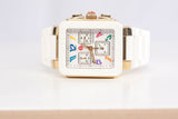 Authentic MICHELE Park Jelly Bean Silicone 33x 35.5mm Ladies Watch