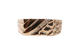 Gentlemen's 10k Yellow Gold Rectangle Nugget Style Ring