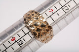 Gentlemen's 10k Yellow Gold Nugget Ring Size 7.75"