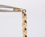 Ladies 14k Yellow Gold Fancy Link Bracelet Size 7.75"