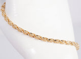 Ladies 14k Yellow Gold Fancy Link Bracelet Size 7.75"