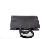 Authentic Louis Vuitton Black Monogram Empreinte Giant OnTheGo MM Tote Bag
