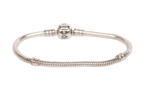 Pandora Sterling Silver 925 Snake Chain Bracelet - Size 5.75