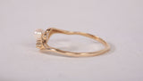 Ladies 10k Yellow Gold Dainty Pearl Ring