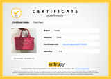 Authentic Pink Prada Canapa Small Logo Tote Bag