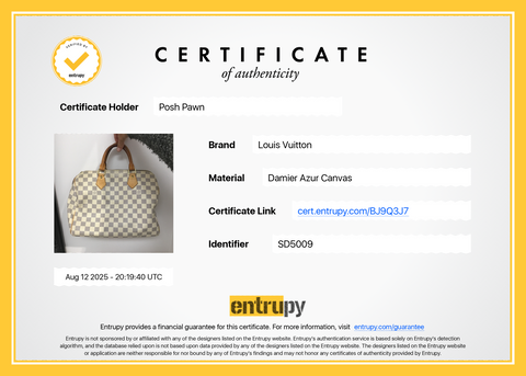 Authentic Louis Vuitton Damier Azur Canvas Speedy 30 Handbag