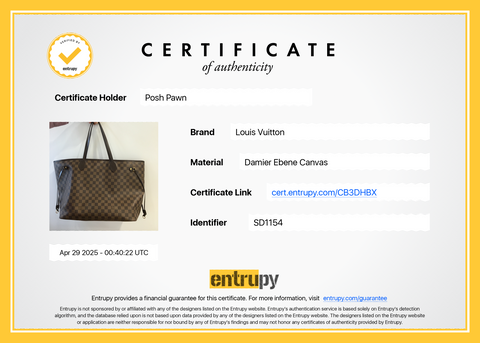 Authentic Louis Vuitton Damier Ebene Coated Canvas Neverfull GM Tote