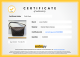 Authentic Louis Vuitton Damier Ebene Illovo PM Shoulder Bag