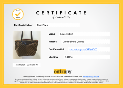 Authentic LOUIS VUITTON Damier Ebene Canvas Westminster GM Shoulder Bag