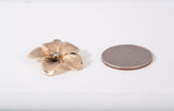 Ladies 14k Yellow Gold Plumeria Flower Pendant