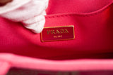 Authentic Pink Prada Canapa Small Logo Tote Bag