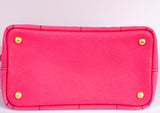 Authentic Pink Prada Canapa Small Logo Tote Bag