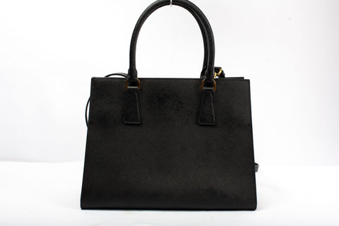 Authentic Prada Black Saffiano Tote Shoulder Bag