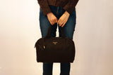 Authentic Prada Vintage Brown Tessuto Nylon Handbag