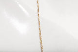 Ladies 14K Yellow Gold Purple Beaded Lariat Dangle Necklace