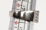 Ladies 14k White Gold Pave Diamond Wide Band 0.40CTW