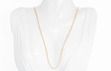 14k Yellow Gold Rope Chain Necklace 24''