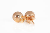 14k Yellow Gold Small Ball Stud Earrings