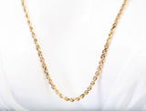 14K Yellow Gold Rope Chain 26" 2.8mm
