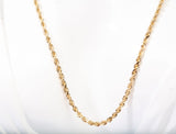 14K Yellow Gold Rope Chain 26" 2.8mm