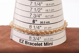 Unisex 10k Yellow Gold Rope Style Bracelet Size 8.25"