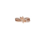 Ladies Dainty Cubic Zirconia Rose Gold Ring Size 4.5