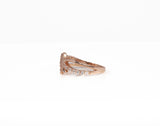 Ladies Dainty Cubic Zirconia Rose Gold Ring Size 4.5