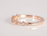 Ladies 10k Rose Gold Diamond Ring