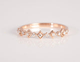 Ladies 10k Rose Gold Diamond Ring