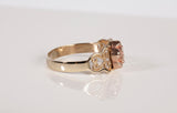 Ladies 10k Two-Tone Rose Ring