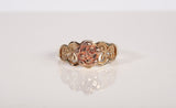 Ladies 10k Two-Tone Rose Ring