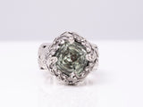 Beautiful Aquamarine SARDA sterling silver Ring Size 5 3/4