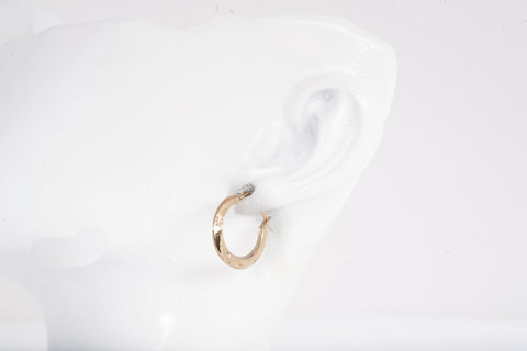 Ladies 10k Yellow Gold Small Hoop Earrings