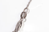 Ladies Dainty 14k White Gold Solitaire Diamond Pendant Necklace 0.61CTW