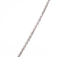 Ladies Dainty 14k White Gold Solitaire Diamond Pendant Necklace 0.61CTW