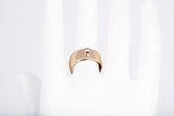 Ladies 14k Yellow Gold .09CT Solitaire Diamond Band Size 5.5