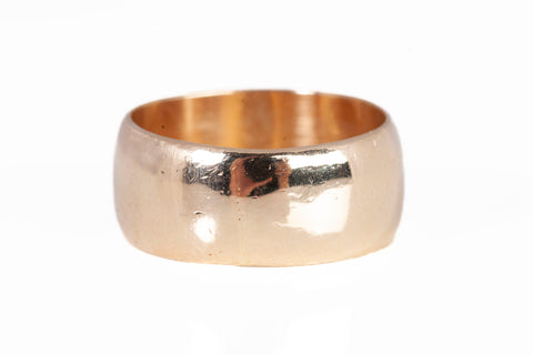 Ladies 14k Yellow Gold .09CT Solitaire Diamond Band Size 5.5