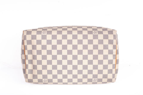 Authentic Louis Vuitton Damier Azur Canvas Speedy 30 Handbag