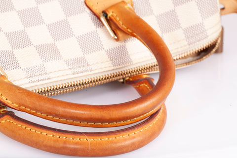 Authentic Louis Vuitton Damier Azur Canvas Speedy 30 Handbag