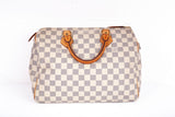 Authentic Louis Vuitton Damier Azur Canvas Speedy 30 Handbag