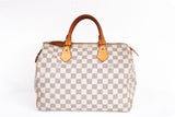 Authentic Louis Vuitton Damier Azur Canvas Speedy 30 Handbag