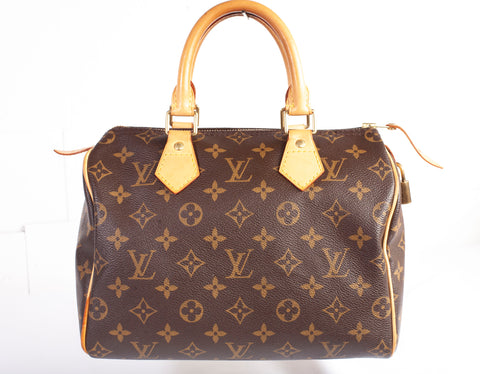 Authentic Louis Vuitton Monogram Speedy 25